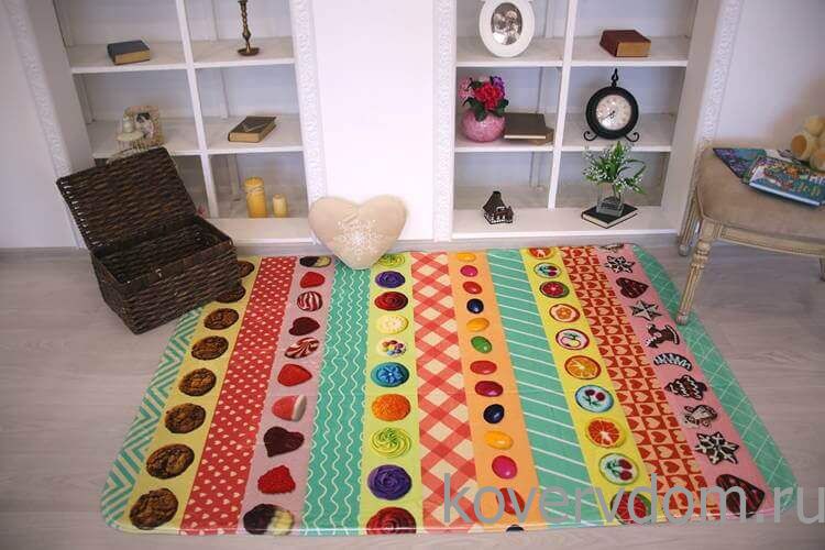 Детский развивающий 3D ковер ВКУСНЯШКИ 86171